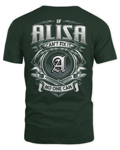 ALISA AP81-K4-626 - Personalized Ahmed Quote Apparel “If Ahmed Can't Fix It, No One Can” - Unisex Standard T-Shirt - Forest Green
