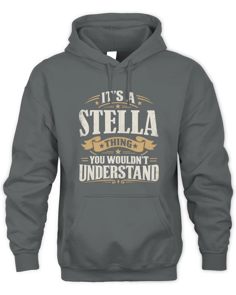 STELLA P08 TH51 - Personalized “It’s a/an [NAME] Thing – You Wouldn’t Understand” Shirt - Unisex Hoodie - Charcoal