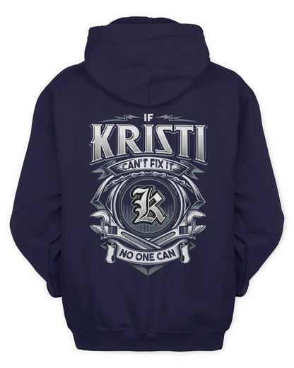 KRISTI AP81-K4-626 - Personalized Ahmed Quote Apparel “If Ahmed Can't Fix It, No One Can” - Unisex Hoodie - Navy