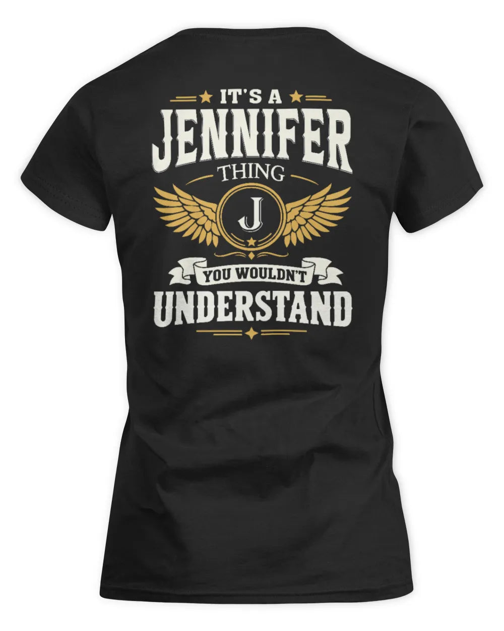JENNIFER KT06-M008 It’s a [NAME] Thing – You Wouldn’t Understand | Personalized Vintage T-Shirt - Women's Standard T-Shirt - Black