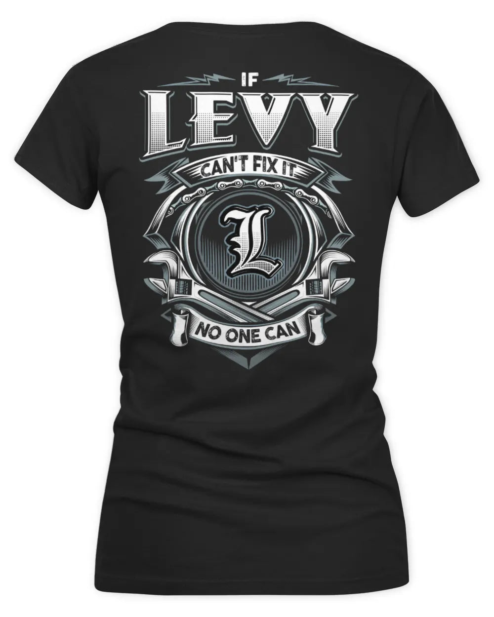 LEVY AP81-K4-626 - Personalized Ahmed Quote Apparel “If Ahmed Can't Fix It, No One Can” - Women's V-Neck T-Shirt - Black