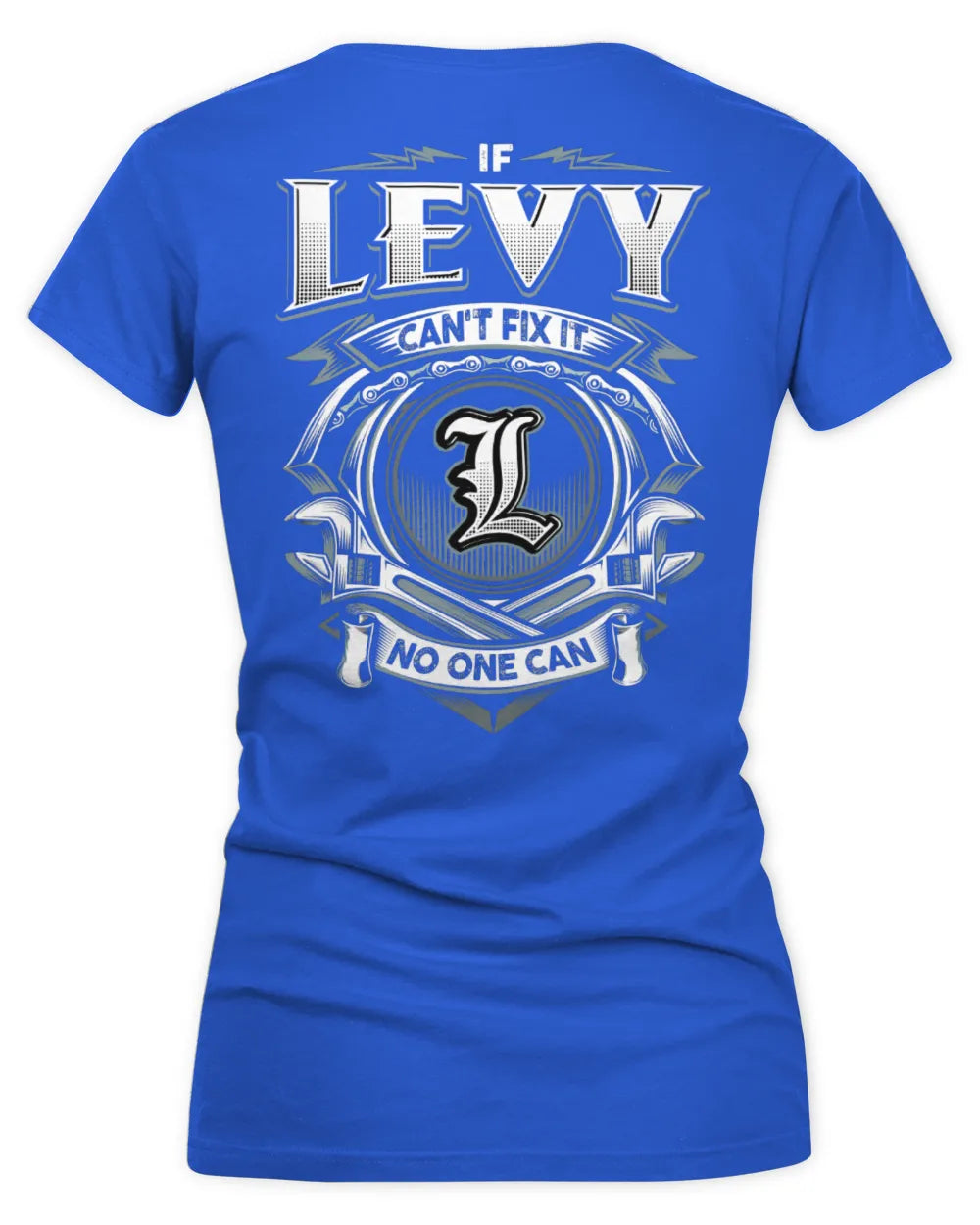 LEVY AP81-K4-626 - Personalized Ahmed Quote Apparel “If Ahmed Can't Fix It, No One Can” - Women's V-Neck T-Shirt - Royal