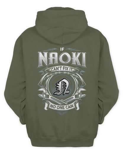NAOKI AP81-K4-626 - Personalized Ahmed Quote Apparel “If Ahmed Can't Fix It, No One Can” - Unisex Hoodie - Military Green