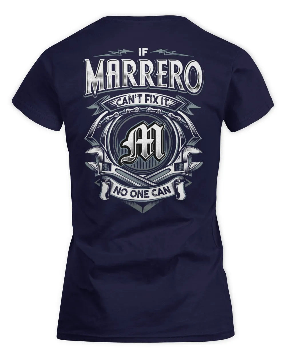 MARRERO AP81-K4-626 - Personalized Ahmed Quote Apparel “If Ahmed Can't Fix It, No One Can” - Women's Standard T-Shirt - Navy