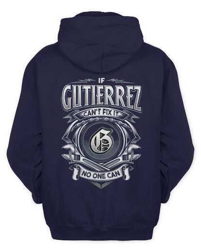 GUTIERREZ AP81-K4-626 - Personalized Ahmed Quote Apparel “If Ahmed Can't Fix It, No One Can” - Unisex Hoodie - Navy