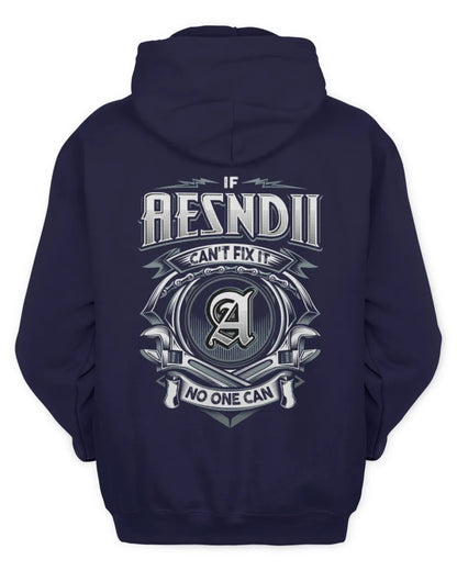 AESNDII AP81-K4-626 - Personalized Ahmed Quote Apparel “If Ahmed Can't Fix It, No One Can” - Unisex Hoodie - Navy