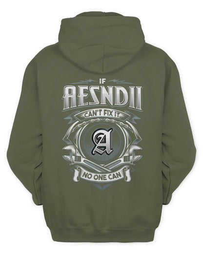 AESNDII AP81-K4-626 - Personalized Ahmed Quote Apparel “If Ahmed Can't Fix It, No One Can” - Unisex Hoodie - Military Green