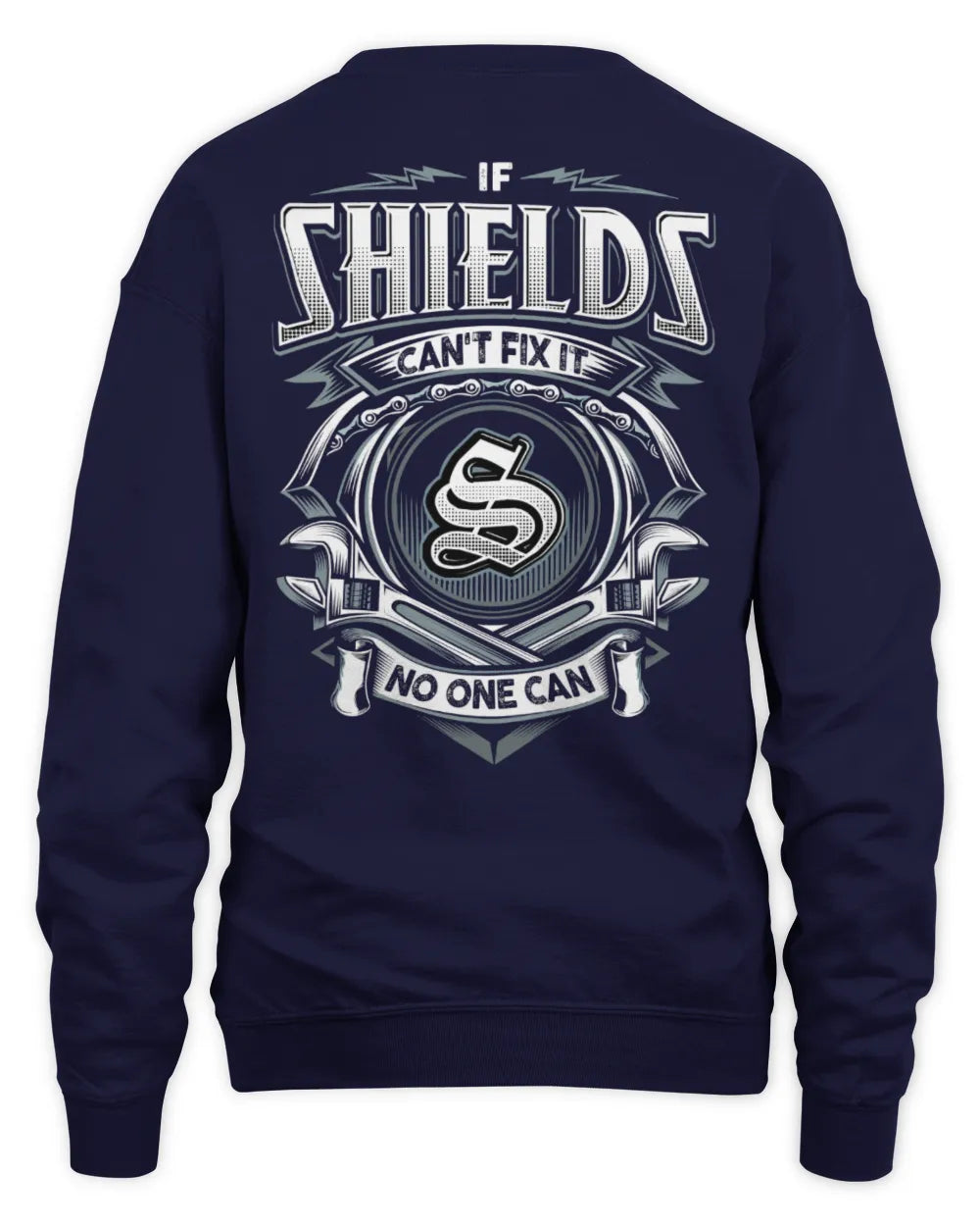 SHIELDS AP81-K4-626 - Personalized Ahmed Quote Apparel “If Ahmed Can't Fix It, No One Can” - Unisex Sweatshirt - Navy