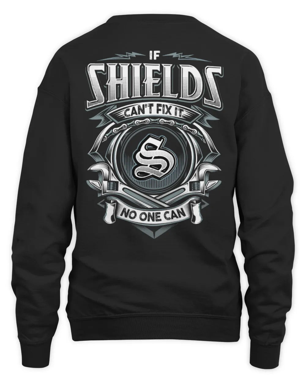 SHIELDS AP81-K4-626 - Personalized Ahmed Quote Apparel “If Ahmed Can't Fix It, No One Can” - Unisex Sweatshirt - Black