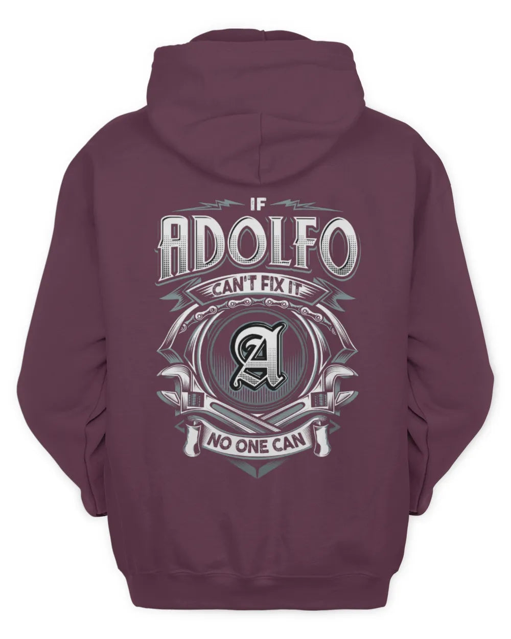 ADOLFO AP81-K4-626 - Personalized Ahmed Quote Apparel “If Ahmed Can't Fix It, No One Can” - Unisex Hoodie - Maroon
