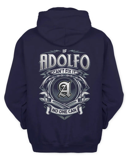 ADOLFO AP81-K4-626 - Personalized Ahmed Quote Apparel “If Ahmed Can't Fix It, No One Can” - Unisex Hoodie - Navy