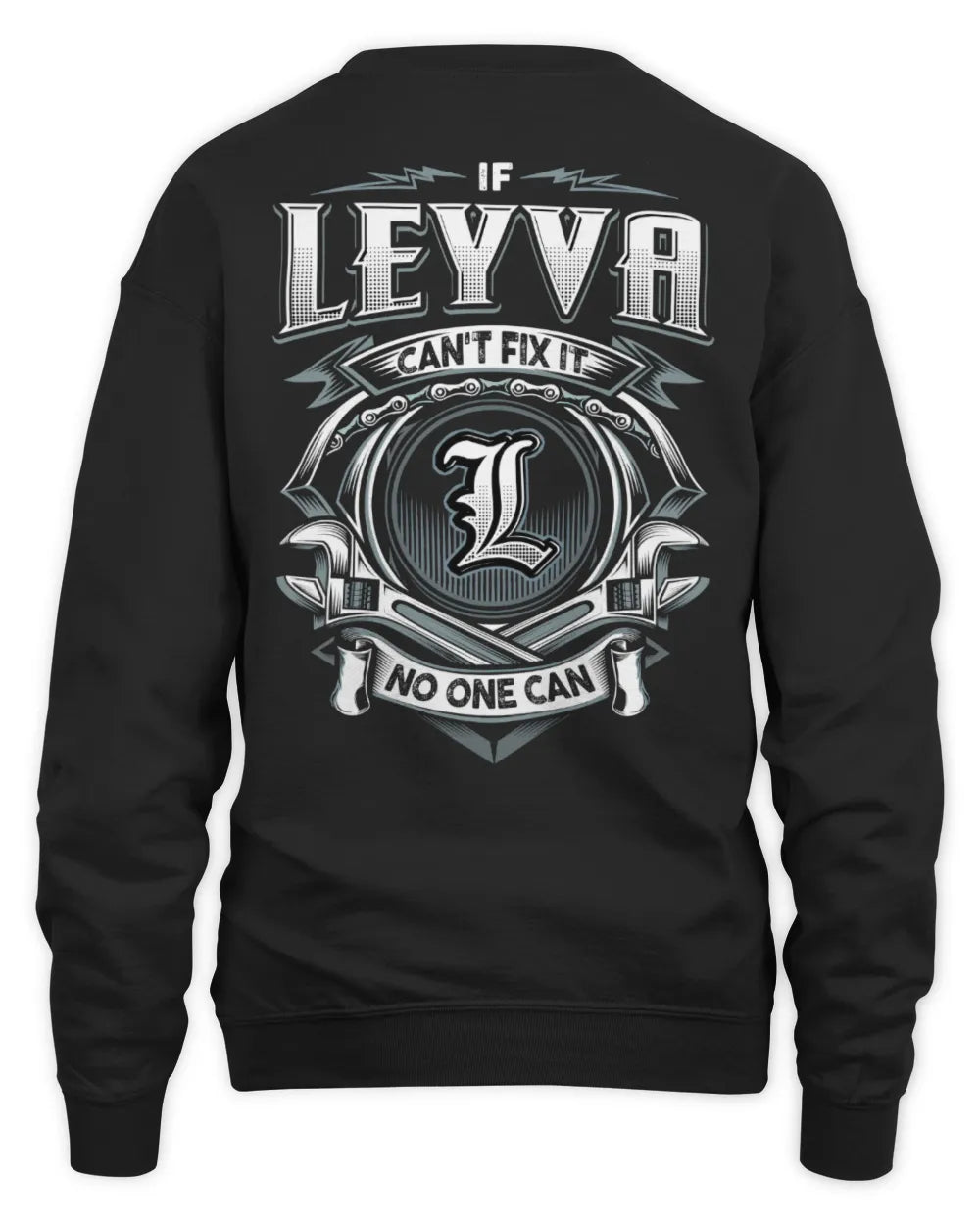 LEYVA AP81-K4-626 - Personalized Ahmed Quote Apparel “If Ahmed Can't Fix It, No One Can” - Unisex Sweatshirt - Black
