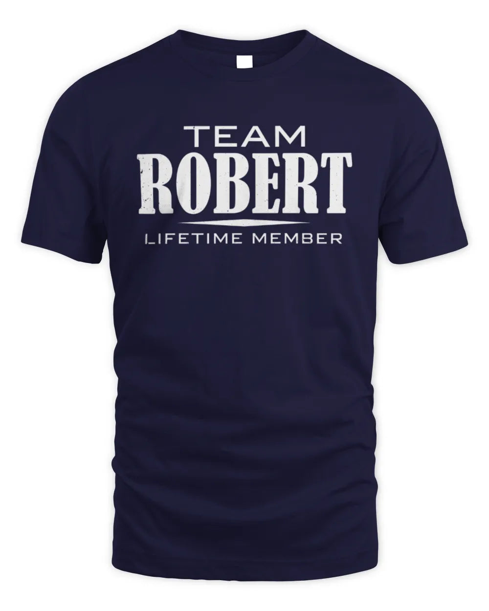 ROBERT BL62-K4-128 - Personalized “Team AARON Lifetime Member” - Unisex Standard T-Shirt - Navy
