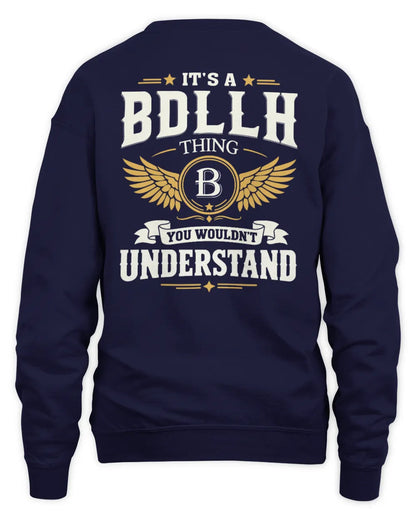 BDLLH KT06-M008 It’s a [NAME] Thing – You Wouldn’t Understand | Personalized Vintage T-Shirt - Unisex Sweatshirt - Navy