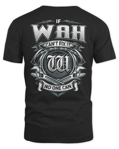 WAH AP81-K4-626 - Personalized Ahmed Quote Apparel “If Ahmed Can't Fix It, No One Can” - Unisex Standard T-Shirt - Black
