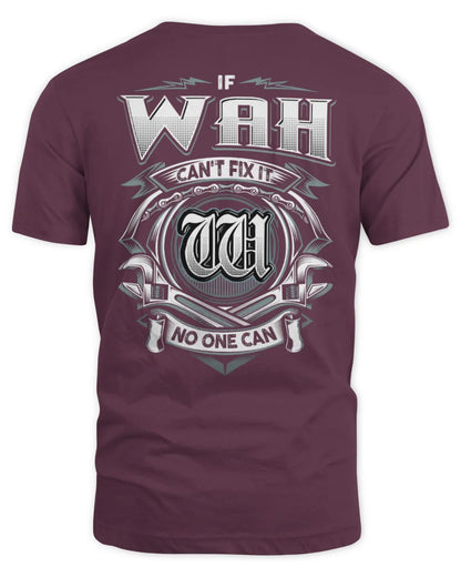 WAH AP81-K4-626 - Personalized Ahmed Quote Apparel “If Ahmed Can't Fix It, No One Can” - Unisex Standard T-Shirt - Maroon