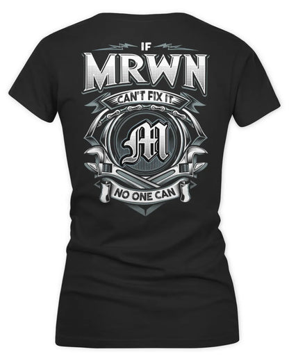 MRWN AP81-K4-626 - Personalized Ahmed Quote Apparel “If Ahmed Can't Fix It, No One Can” - Women's V-Neck T-Shirt - Black