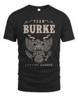 BURKE TP06-K82 – Personalized Classic Style Apparel “Team NAME Lifetime Member” - Unisex Standard T-Shirt - Black