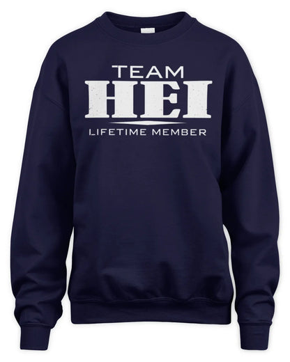 HEI BL62-K4-128 - Personalized “Team NAME Lifetime Member” - Unisex Sweatshirt - Navy