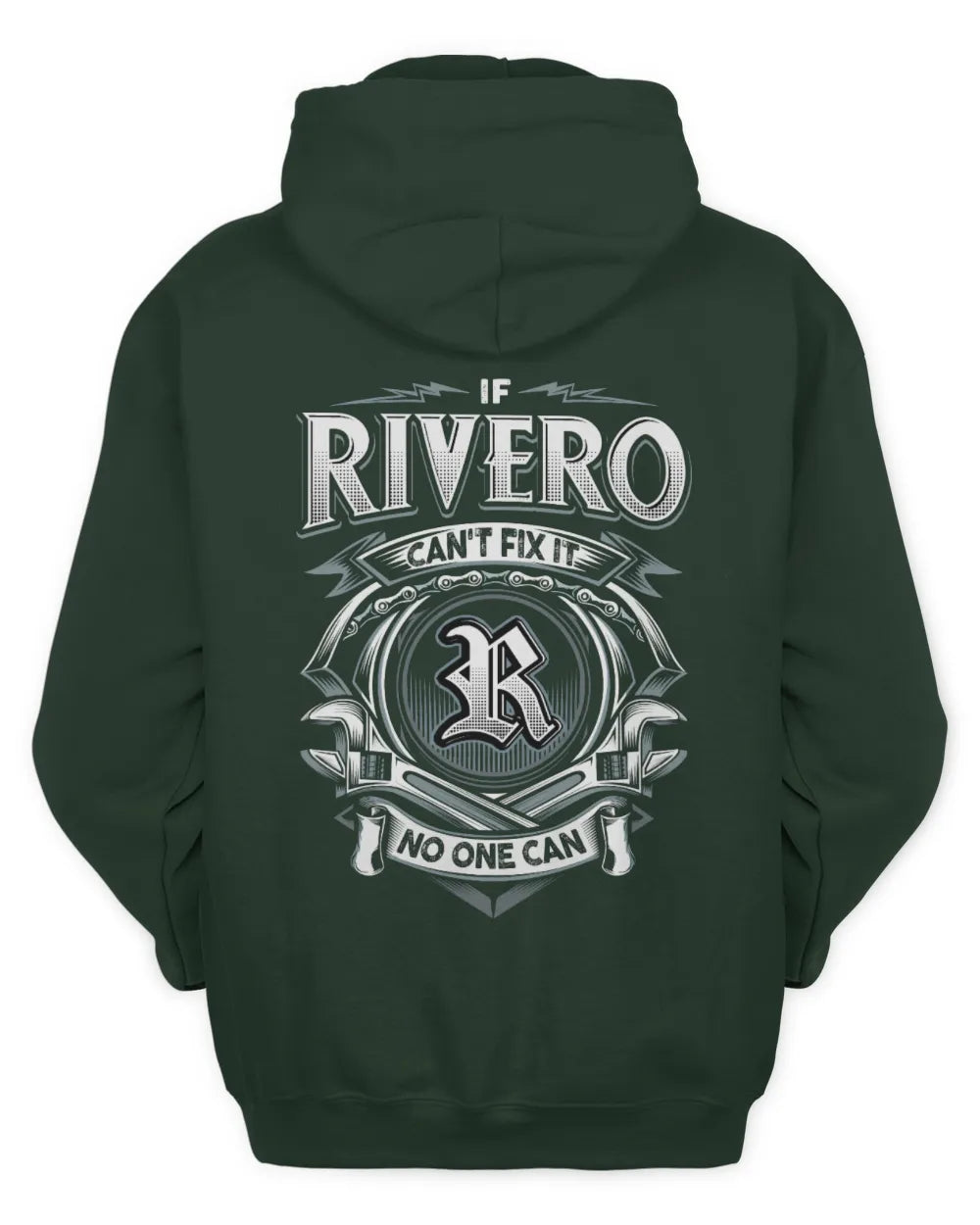 RIVERO AP81-K4-626 - Personalized Ahmed Quote Apparel “If Ahmed Can't Fix It, No One Can” - Unisex Hoodie - Forest Green