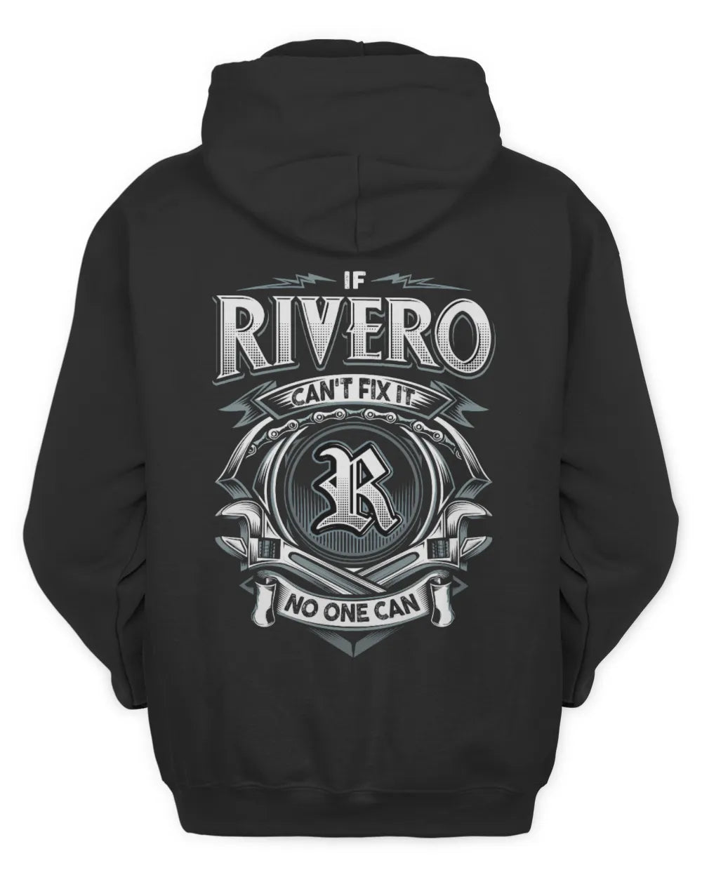 RIVERO AP81-K4-626 - Personalized Ahmed Quote Apparel “If Ahmed Can't Fix It, No One Can” - Unisex Hoodie - Black