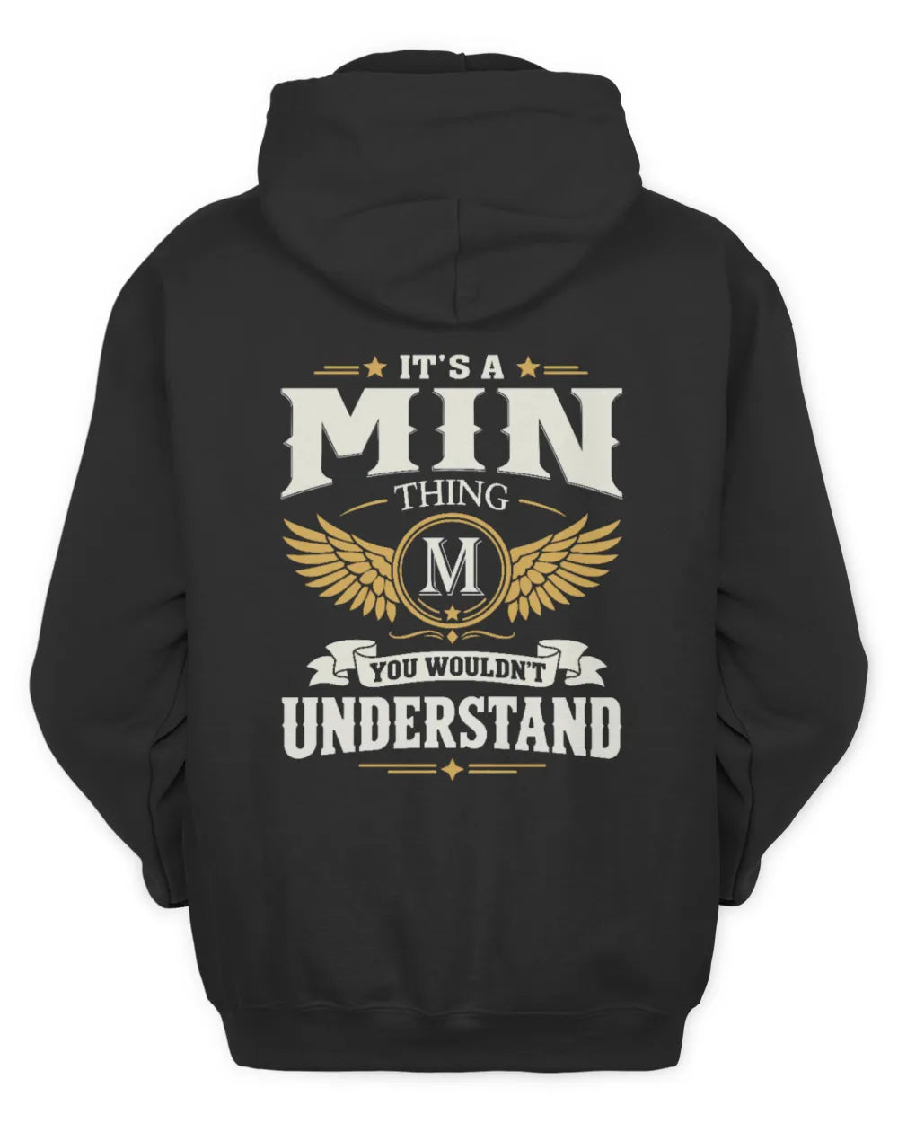 MIN KT06-M008 It’s a [NAME] Thing – You Wouldn’t Understand | Personalized Vintage T-Shirt - Unisex Hoodie - Black
