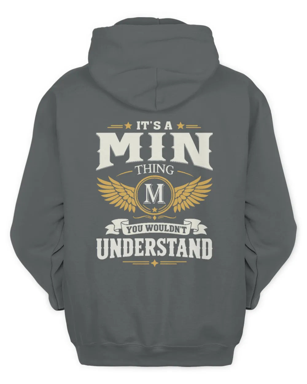 MIN KT06-M008 It’s a [NAME] Thing – You Wouldn’t Understand | Personalized Vintage T-Shirt - Unisex Hoodie - Charcoal