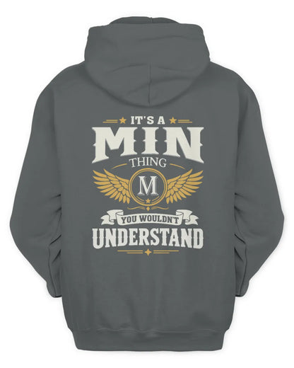 MIN KT06-M008 It’s a [NAME] Thing – You Wouldn’t Understand | Personalized Vintage T-Shirt - Unisex Hoodie - Charcoal