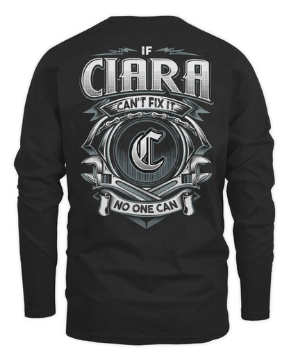 CIARA AP81-K4-626 - Personalized Ahmed Quote Apparel “If Ahmed Can't Fix It, No One Can” - Men's Long Sleeved T-Shirt - Black