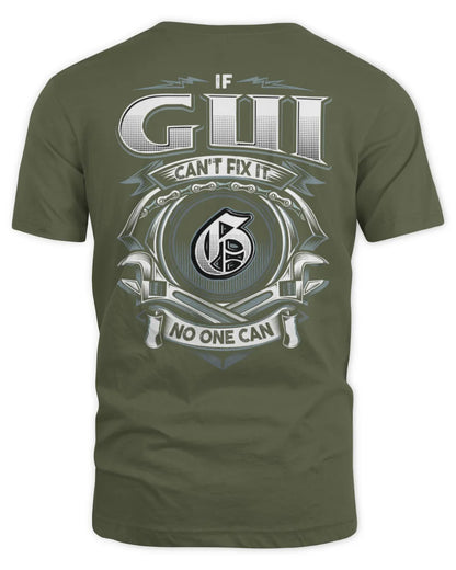 GUI AP81-K4-626 - Personalized Ahmed Quote Apparel “If Ahmed Can't Fix It, No One Can” - Unisex Standard T-Shirt - Military Green