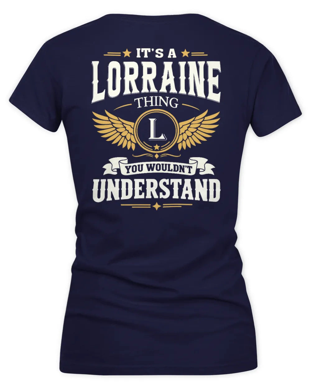 LORRAINE KT06-M008 It’s a [NAME] Thing – You Wouldn’t Understand | Personalized Vintage T-Shirt - Women's V-Neck T-Shirt - Navy