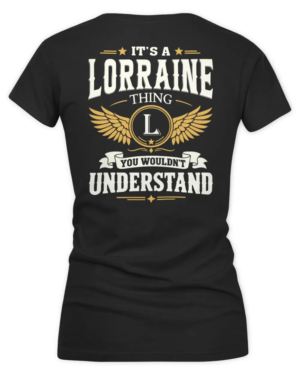 LORRAINE KT06-M008 It’s a [NAME] Thing – You Wouldn’t Understand | Personalized Vintage T-Shirt - Women's V-Neck T-Shirt - Black