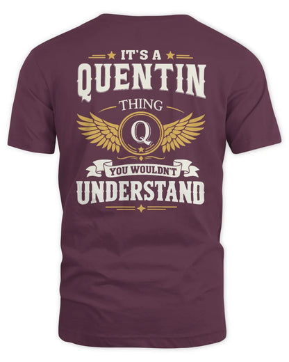 QUENTIN KT06-M008 It’s a [NAME] Thing – You Wouldn’t Understand | Personalized Vintage T-Shirt - Unisex Standard T-Shirt - Maroon