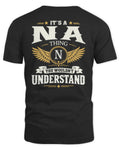 NA KT06-M008 It’s a [NAME] Thing – You Wouldn’t Understand | Personalized Vintage T-Shirt - Unisex Standard T-Shirt - Black