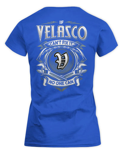 VELASCO AP81-K4-626 - Personalized Ahmed Quote Apparel “If Ahmed Can't Fix It, No One Can” - Women's Standard T-Shirt - Royal