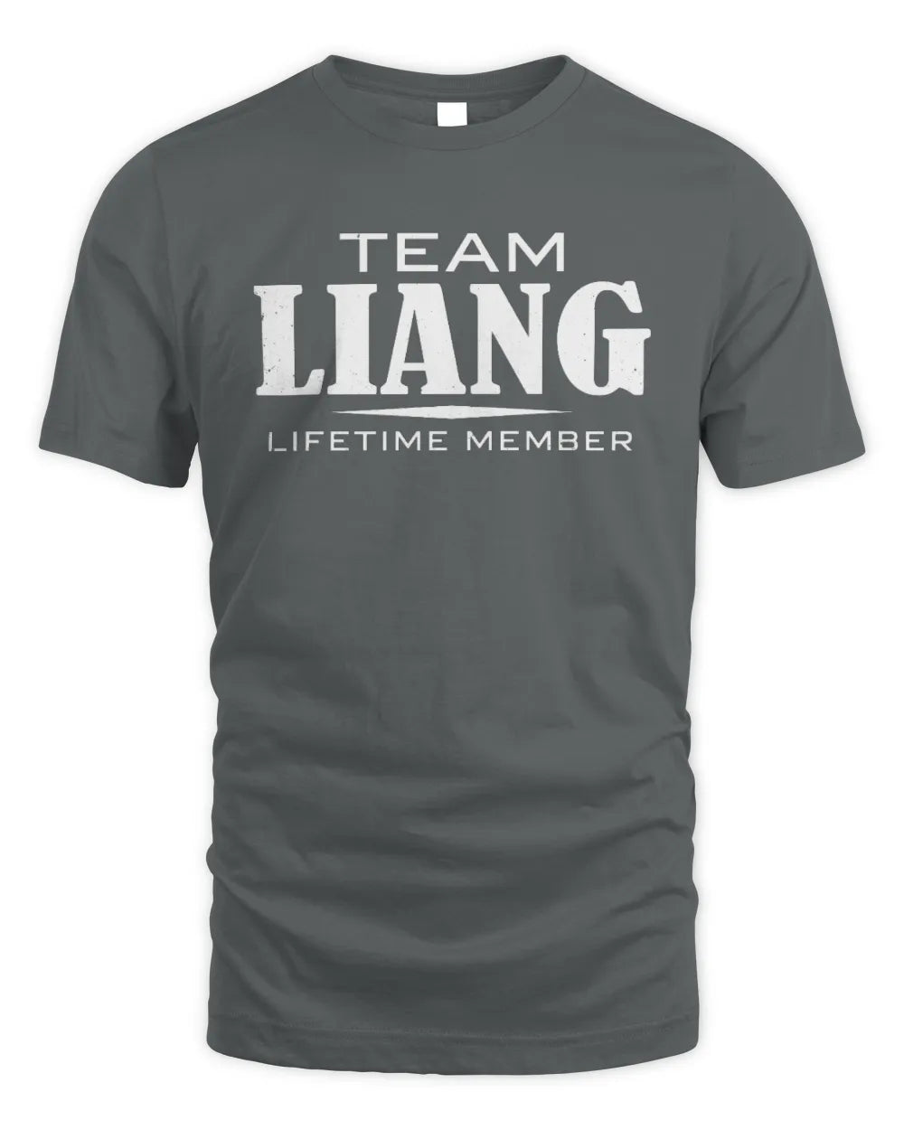 LIANG BL62-K4-128 - Personalized “Team NAME Lifetime Member” - Unisex Standard T-Shirt - Charcoal