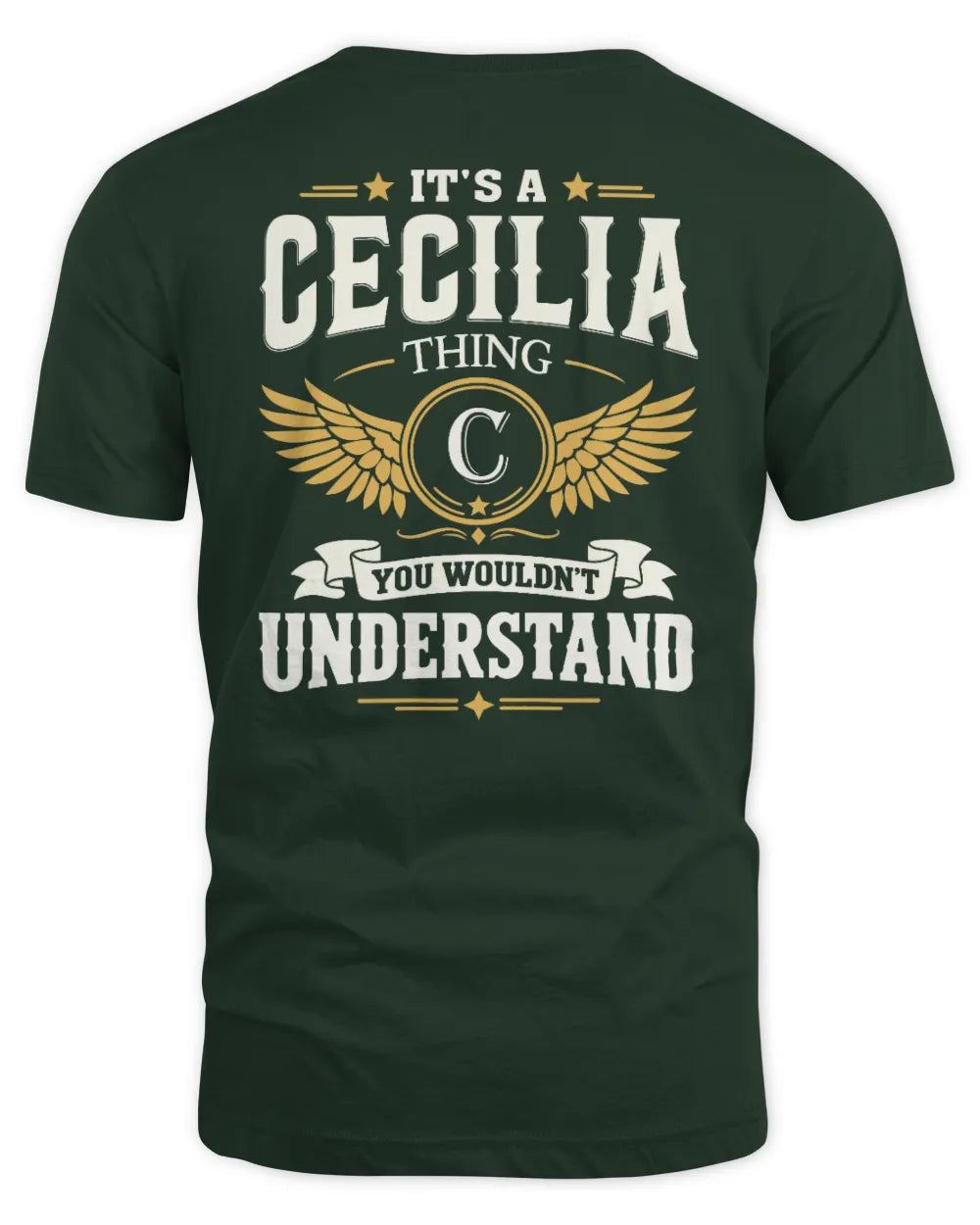 CECILIA KT06-M008 It’s a [NAME] Thing – You Wouldn’t Understand | Personalized Vintage T-Shirt - Unisex Standard T-Shirt - Forest Green