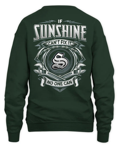 SUNSHINE AP81-K4-626 - Personalized Ahmed Quote Apparel “If Ahmed Can't Fix It, No One Can” - Unisex Sweatshirt - Forest Green