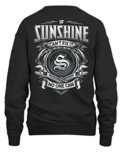 SUNSHINE AP81-K4-626 - Personalized Ahmed Quote Apparel “If Ahmed Can't Fix It, No One Can” - Unisex Sweatshirt - Black