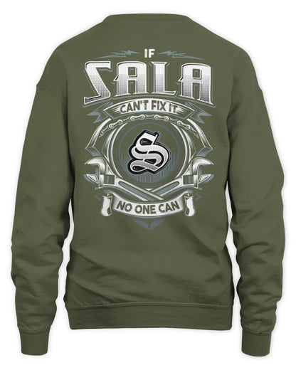 SALA AP81-K4-626 - Personalized Ahmed Quote Apparel “If Ahmed Can't Fix It, No One Can” - Unisex Sweatshirt - Military Green