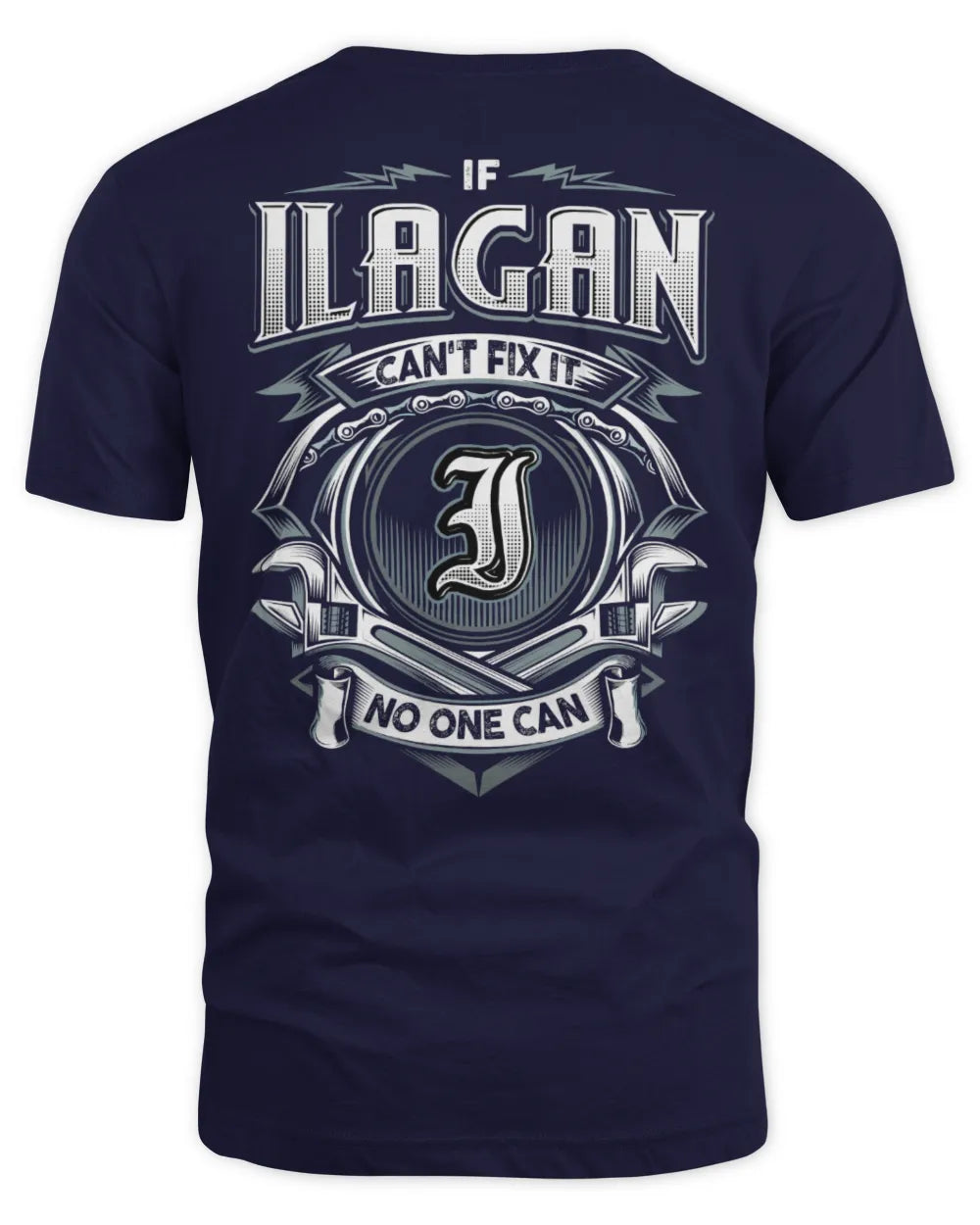 ILAGAN AP81-K4-626 - Personalized Ahmed Quote Apparel “If Ahmed Can't Fix It, No One Can” - Unisex Standard T-Shirt - Navy