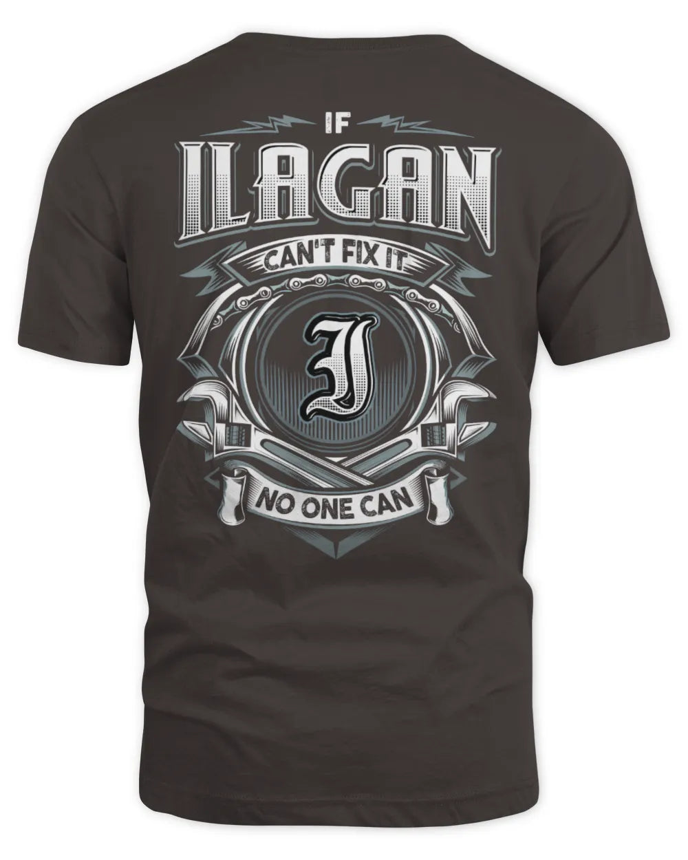 ILAGAN AP81-K4-626 - Personalized Ahmed Quote Apparel “If Ahmed Can't Fix It, No One Can” - Unisex Standard T-Shirt - Dark Chocolate