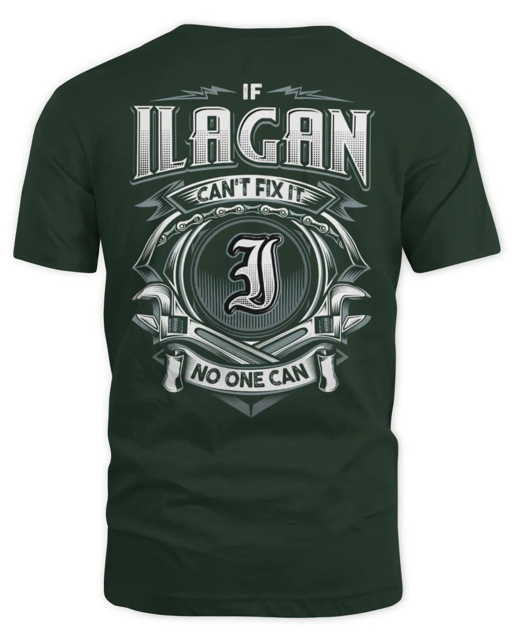 ILAGAN AP81-K4-626 - Personalized Ahmed Quote Apparel “If Ahmed Can't Fix It, No One Can” - Unisex Standard T-Shirt - Forest Green