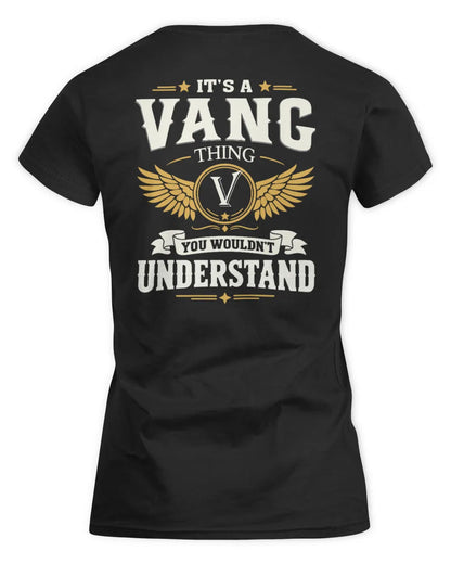 VANG KT06-M008 It’s a [NAME] Thing – You Wouldn’t Understand | Personalized Vintage T-Shirt - Women's Standard T-Shirt - Black