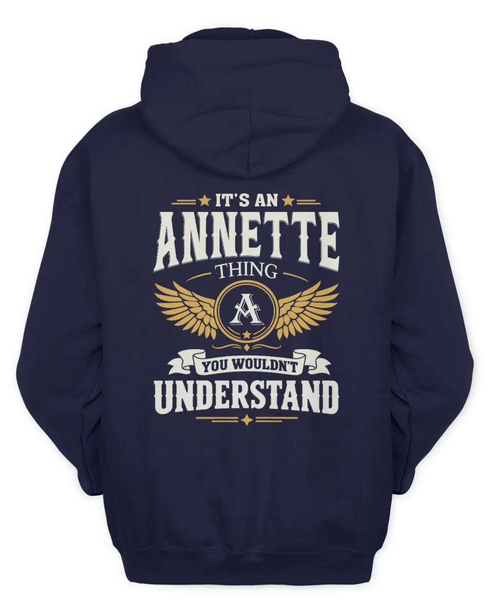 ANNETTE KT06-M008 It’s a [NAME] Thing – You Wouldn’t Understand | Personalized Vintage T-Shirt - Unisex Hoodie - Navy