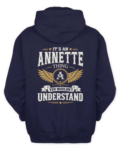 ANNETTE KT06-M008 It’s a [NAME] Thing – You Wouldn’t Understand | Personalized Vintage T-Shirt - Unisex Hoodie - Navy