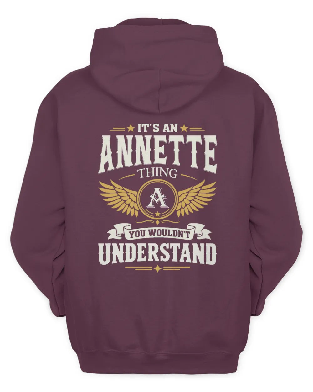 ANNETTE KT06-M008 It’s a [NAME] Thing – You Wouldn’t Understand | Personalized Vintage T-Shirt - Unisex Hoodie - Maroon