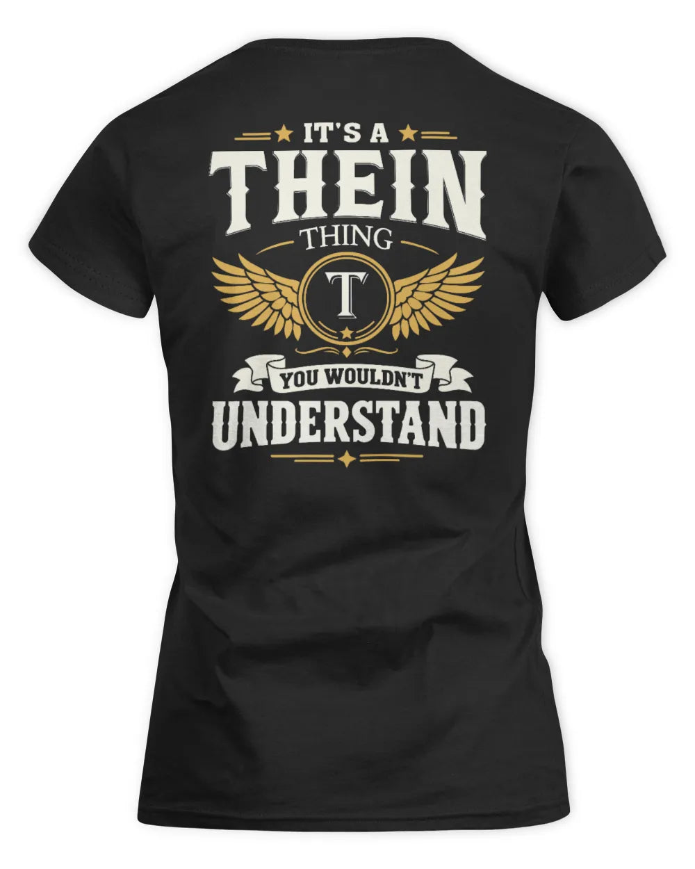 THEIN KT06-M008 It’s a [NAME] Thing – You Wouldn’t Understand | Personalized Vintage T-Shirt - Women's Standard T-Shirt - Black