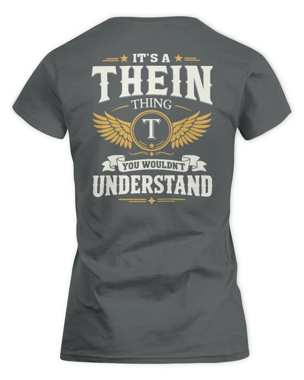 THEIN KT06-M008 It’s a [NAME] Thing – You Wouldn’t Understand | Personalized Vintage T-Shirt - Women's Standard T-Shirt - Charcoal