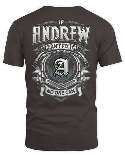 ANDREW AP81-K4-626 - Personalized Ahmed Quote Apparel “If Ahmed Can't Fix It, No One Can” - Unisex Standard T-Shirt - Dark Chocolate